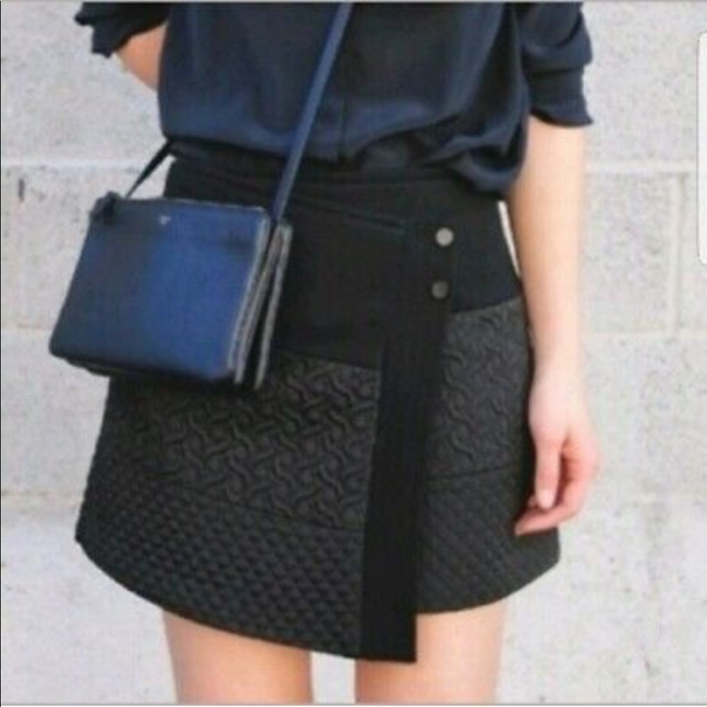 CAbi Black Asymmetrical Skirt
